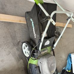 Green Works Plug In Lawn Mower 