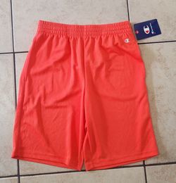 New Champion Orange Shorts. Size L 14/16