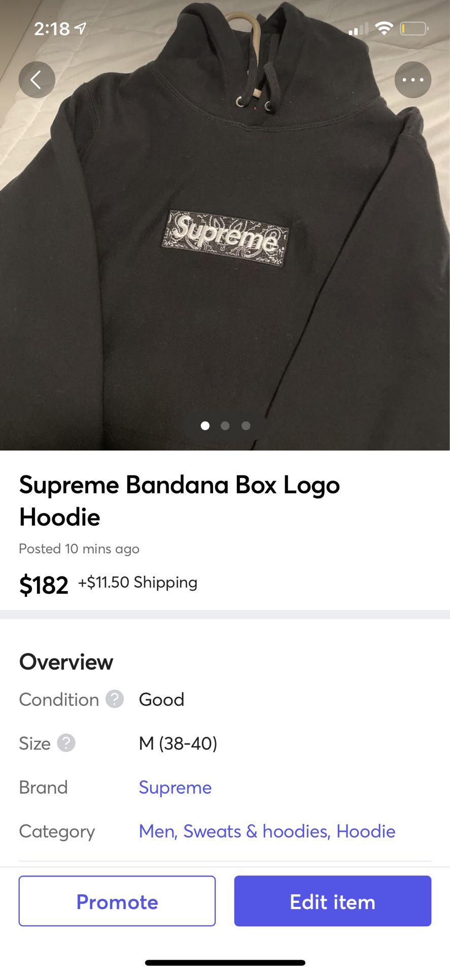 Supreme Bandana box Logo Hoodie 