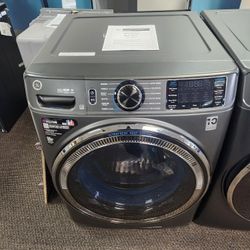 5.0 cu.ft. Smart Front Load Washer in Carbon Graphite with Steam. UltraFresh Vent System, and Microban Technology