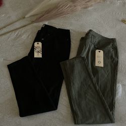 Black Or Olive Skinny Pants 