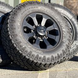 Dodge Ram 2500 Power Wagon 2025 black rims OEM factory take offs tires 8x6.5 8 lug