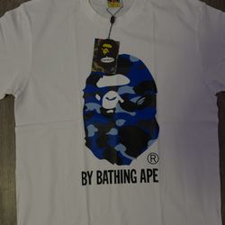 White And Blue Bape 