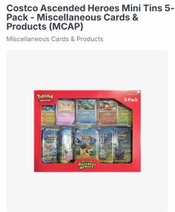 Pokémon ascended heroes Costco tins
