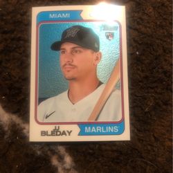 2023 Topps Heritage Chrome JJ Bleday 677/999 In Gem Mint Condition!