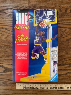 Shaquille O’Neal 1993 Shaq Attack "Rim Hanger" Rookie Action Figure NBA 6 Inch Brand New Sealed