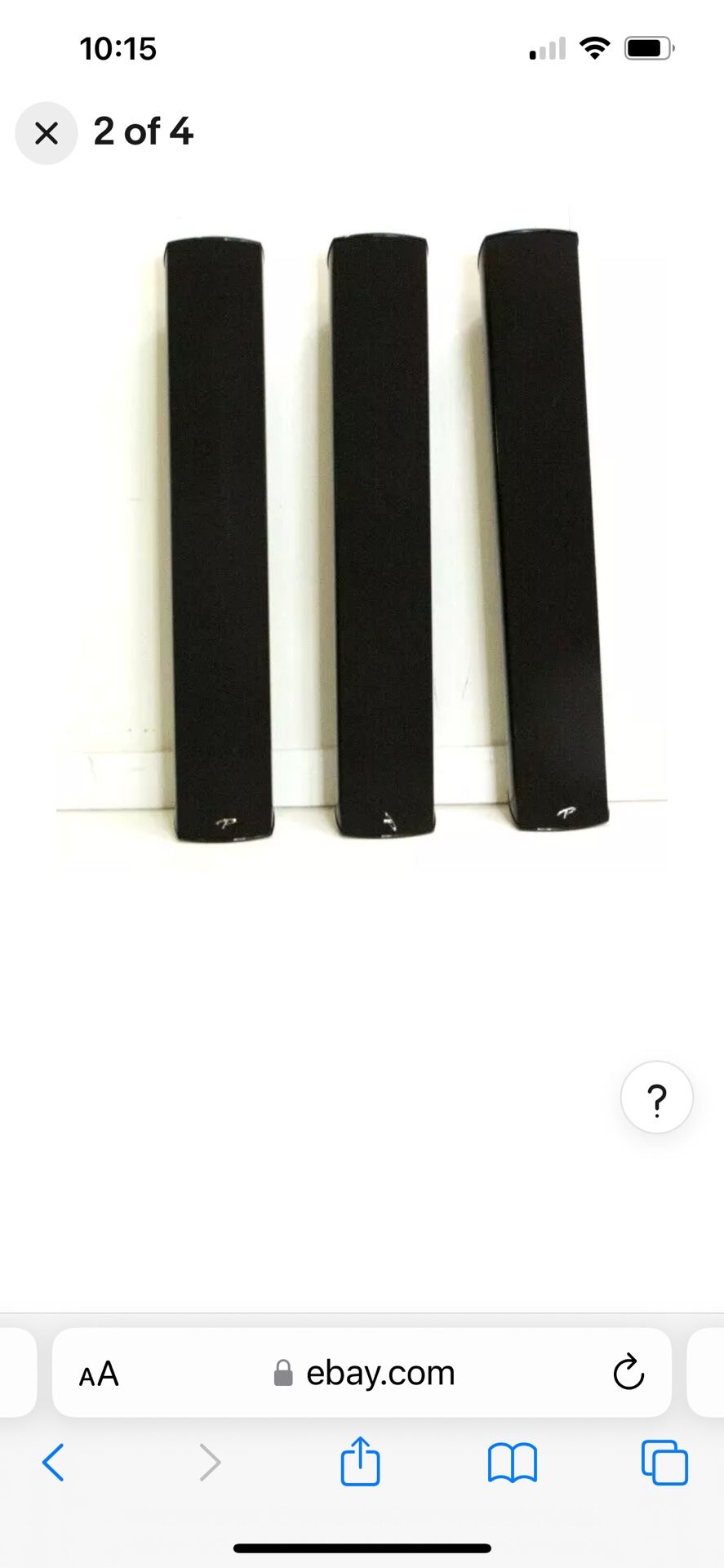 Paradigm Millennia 30 Speakers Set Of 3 & Subwoofer