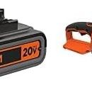 BLACK+DECKER 20V MAX Cordless Chainsaw with Lithium Battery 2.0 Amp Hour (LCS1020B & LBXR2020-OPE)