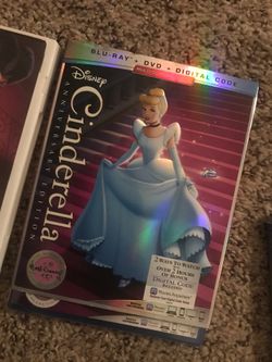 Cinderella 1 is in BLU RAY Unopened . Disney movies