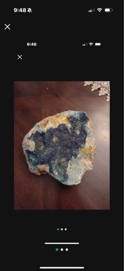 Malachite Azurite, Approximately 6 Inches In Diameter And 2 Inches In Thickness