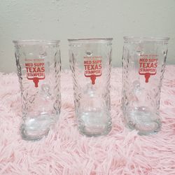 Texas glass boot cups set of 3