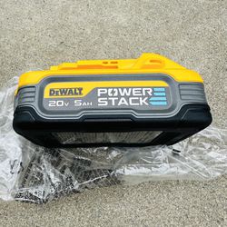 New DeWalt 20v POWER STACK 5.0Ah Battery 