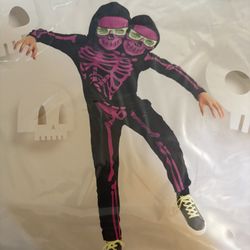 2 Headed Skeletons Halloween Costume 