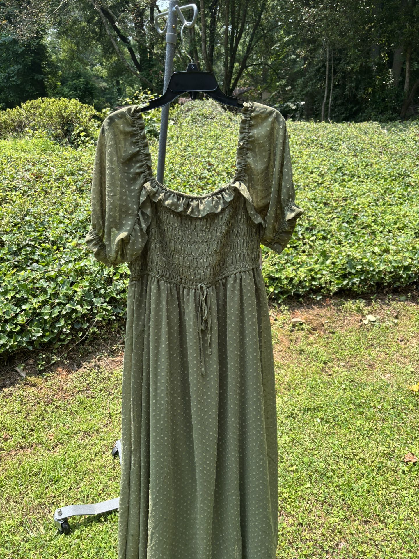 Indigo Rose Size PXL Sheer Smocked NWT Flowing Dress