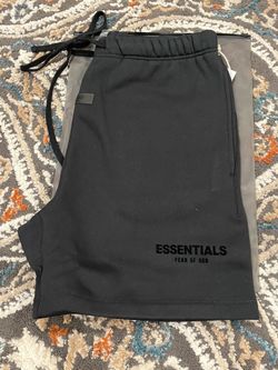 Fear of God Essentials Black Sweat Shorts