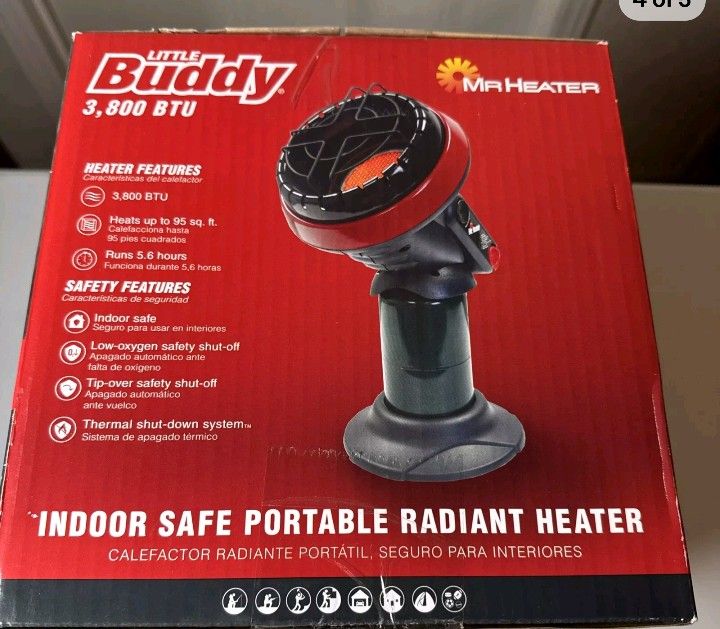 Indoor/Outdoor Portable Little Buddy Heater New