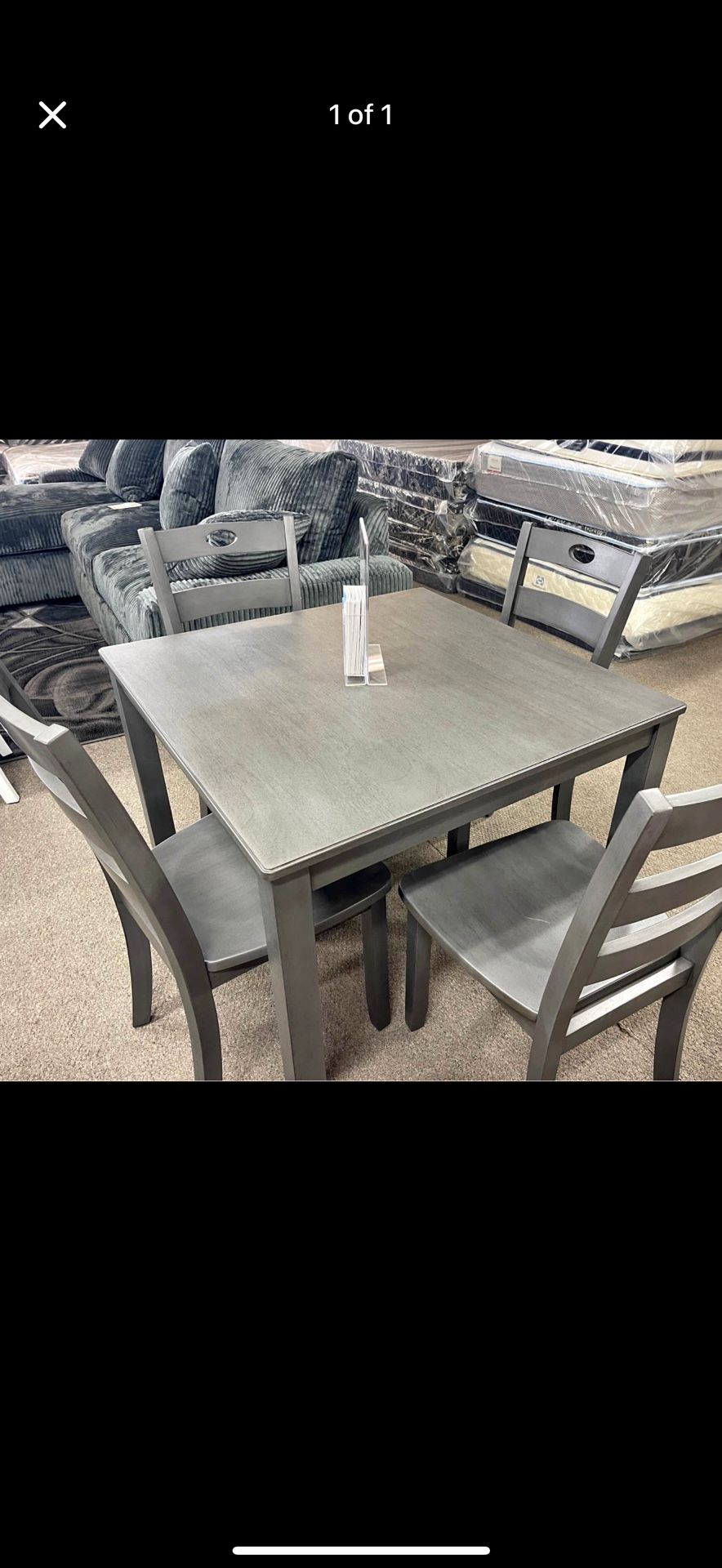 NEW DINING TABLE SET AND 4 CHAIRS 