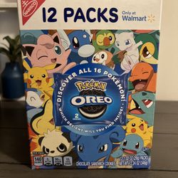 OREO Pokemon Limited Edition Cookies 12 PACK NABISCO  2021 COLLECTOR Walmart