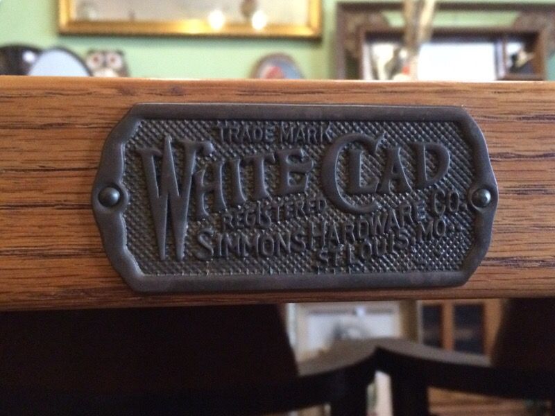 Vintage oak rolling bar serving microwave cart