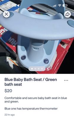 Blue/Green baby baths