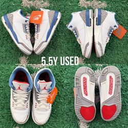 AJ3 Retro ‘True Blue 2026’ size 5.5Y