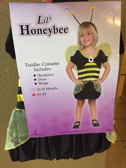 Bee costume size 2-4T