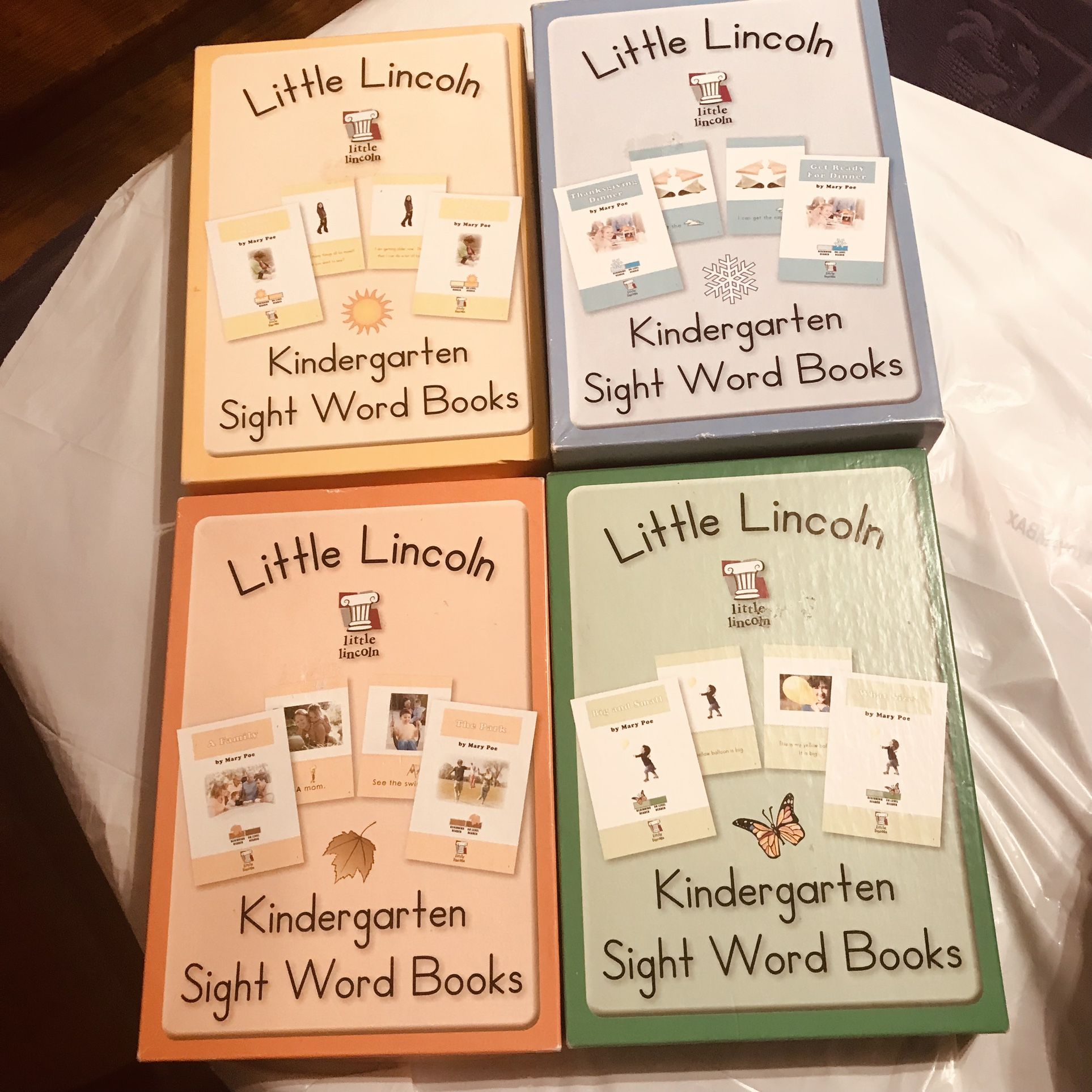 Sale 15% Off Little Lincoln Kindergarten Sight Word Books (For The 4 Seasons) All Opened Not All Contents Used