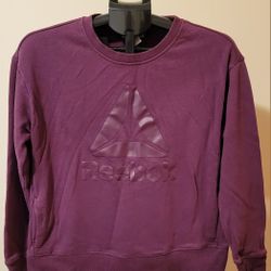 Women's Reebok Purple Crewneck Sweatshirt, M (0097)