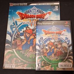 Dragonquest 8 Journey Of The Cursed King PS2 Video Game & Strategy Guide