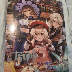 Genshin Impact Art Book W/ 2 Posters + 5 Postcards