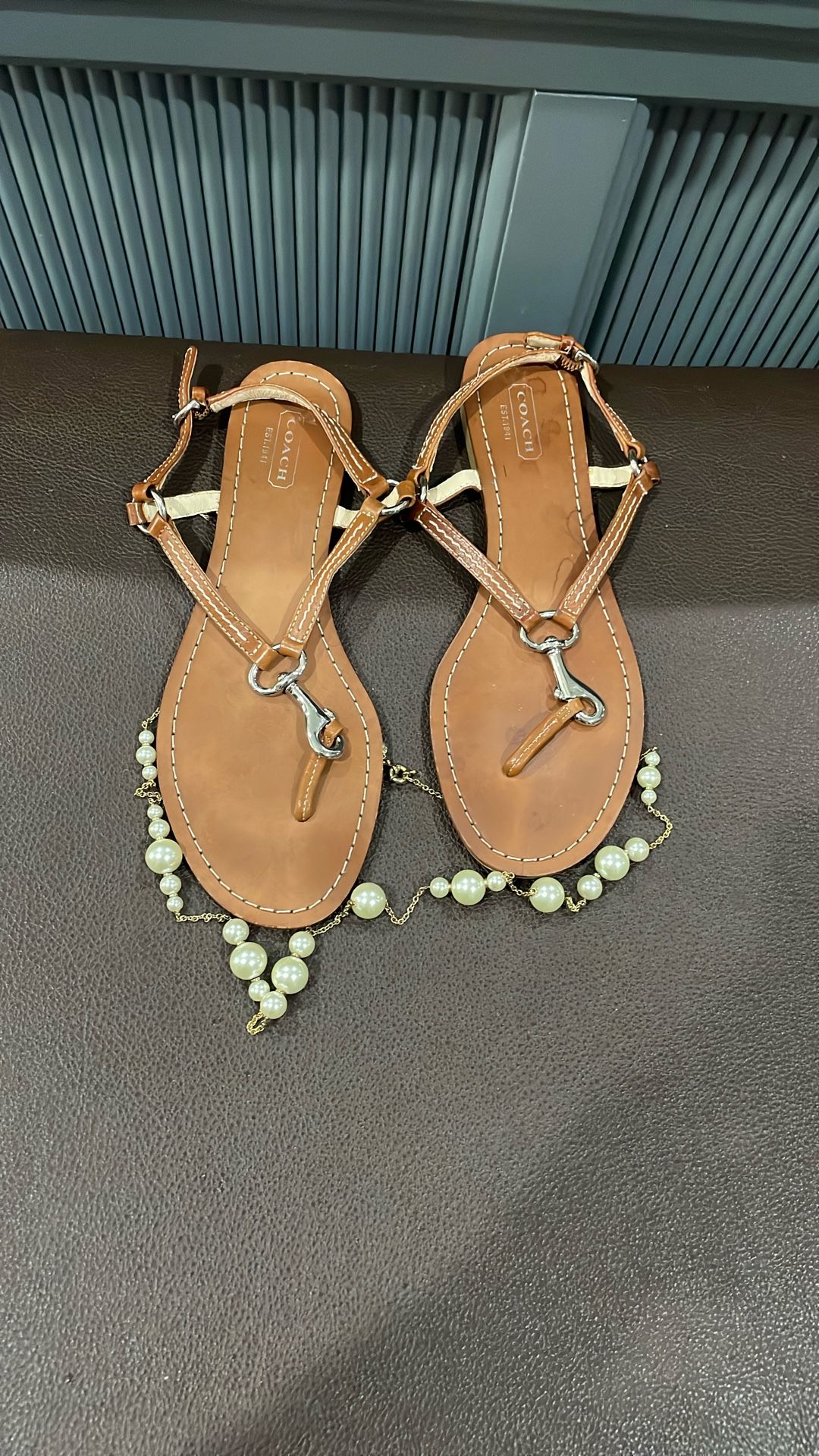 Coach Leather Sandals - Very Nice Used /Size 8