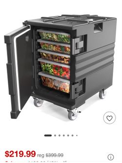 Insulated food pan carrier
