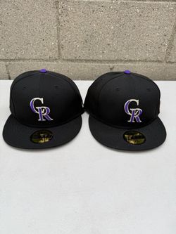 mlb Colorado rockies new era fitted hat size 7 3/8