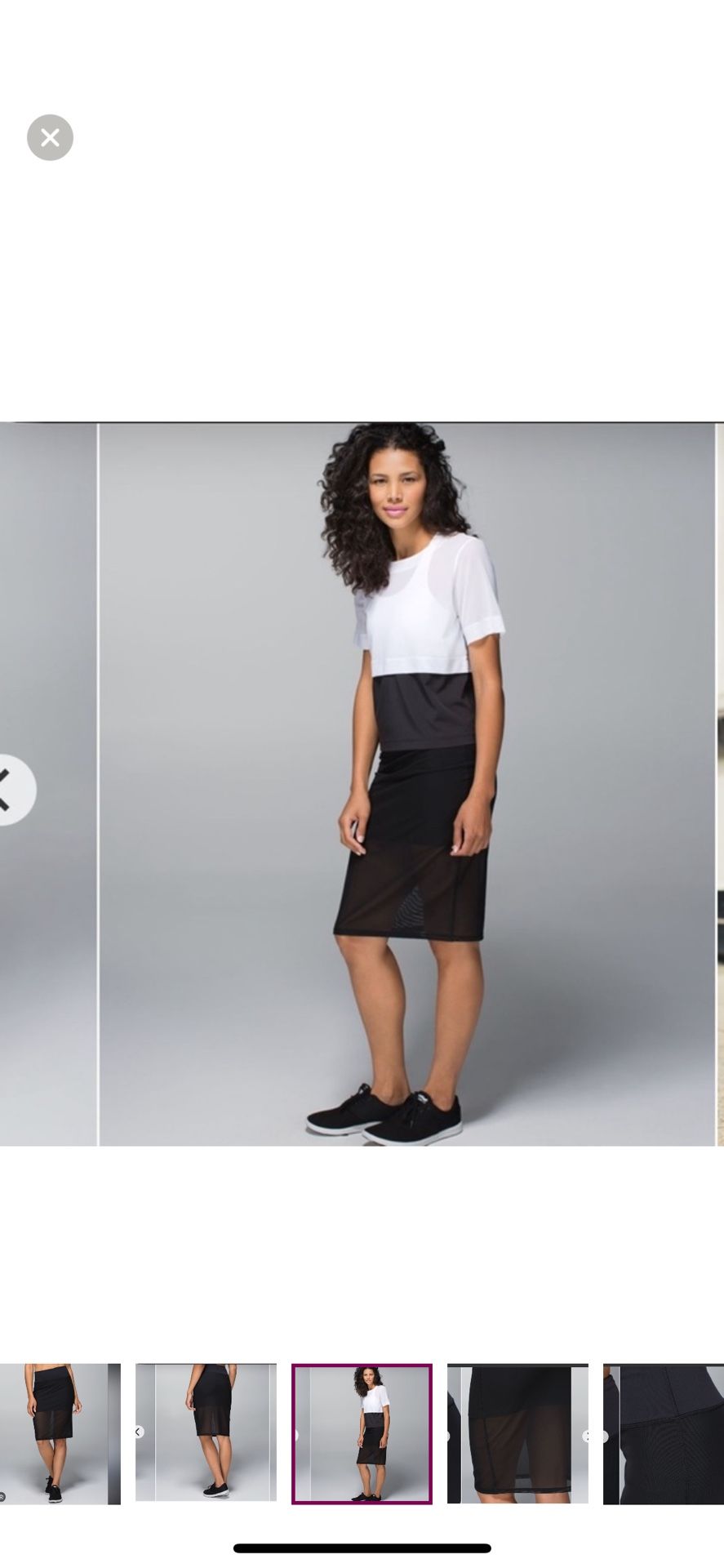 Lululemon Meesh Skirt 4 Black