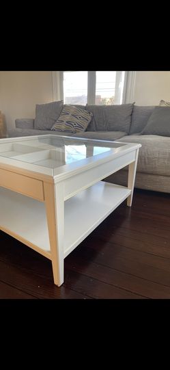 White Top, Display Drawer Coffee Table (Liatorp ikea) for in Bridgewater Township, NJ - OfferUp