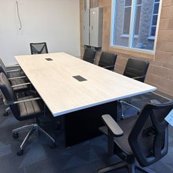 CB New Custom Office Conference Tables, Meeting Table, Office Furniture, With Metal Base