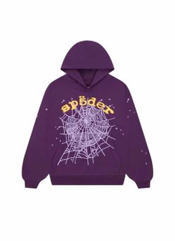 Purple Sp5der OG Web V2 Hoodie