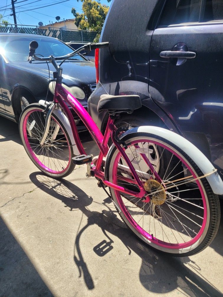 Pink Cruiser Bike 26