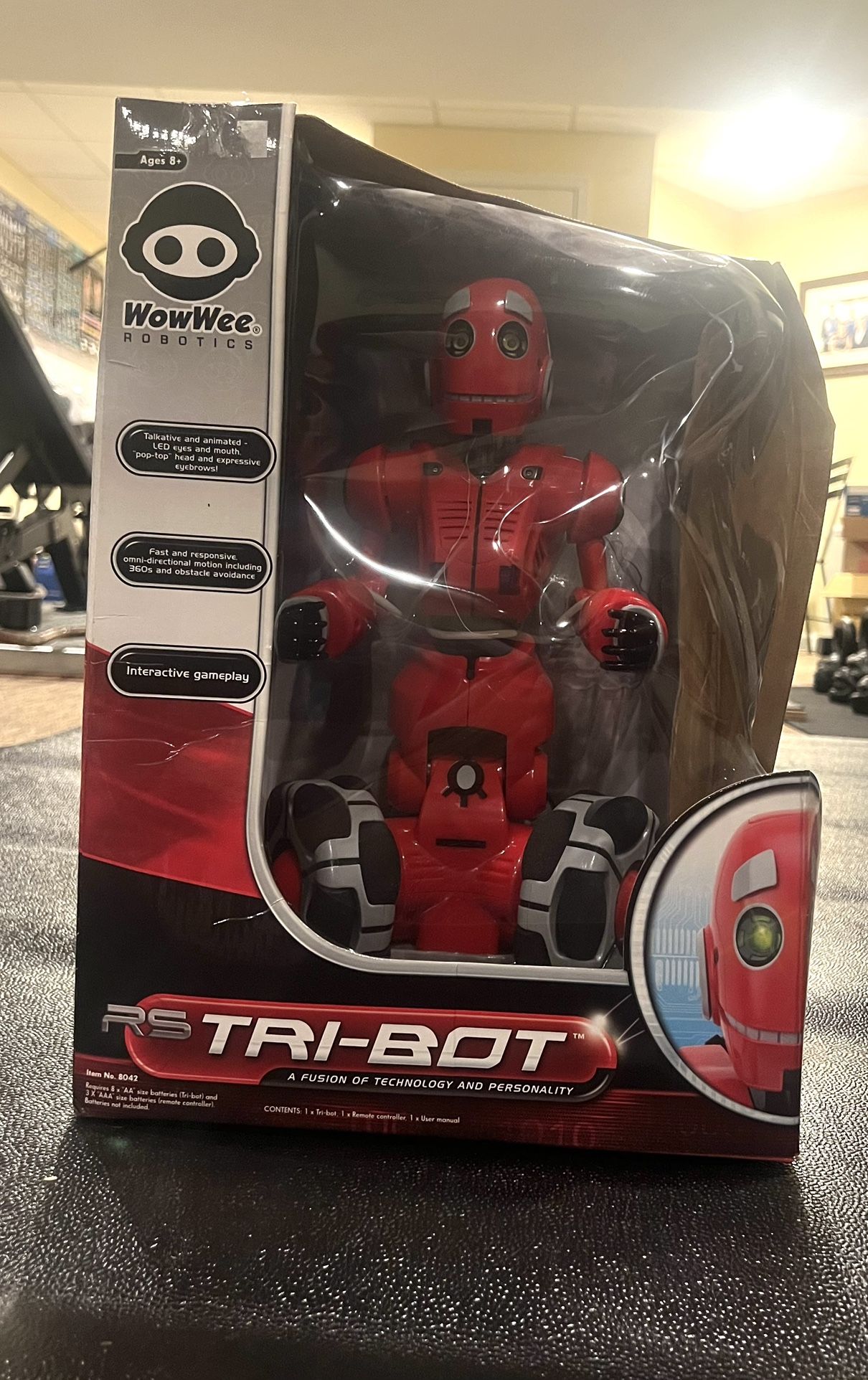 WowWee RS Tri-Bot Robotics Red Robot W/Remote - New Toys & Collectibles | Color: Red