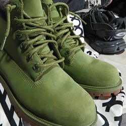 Timberland Boots Green Size 4.5 In Men 