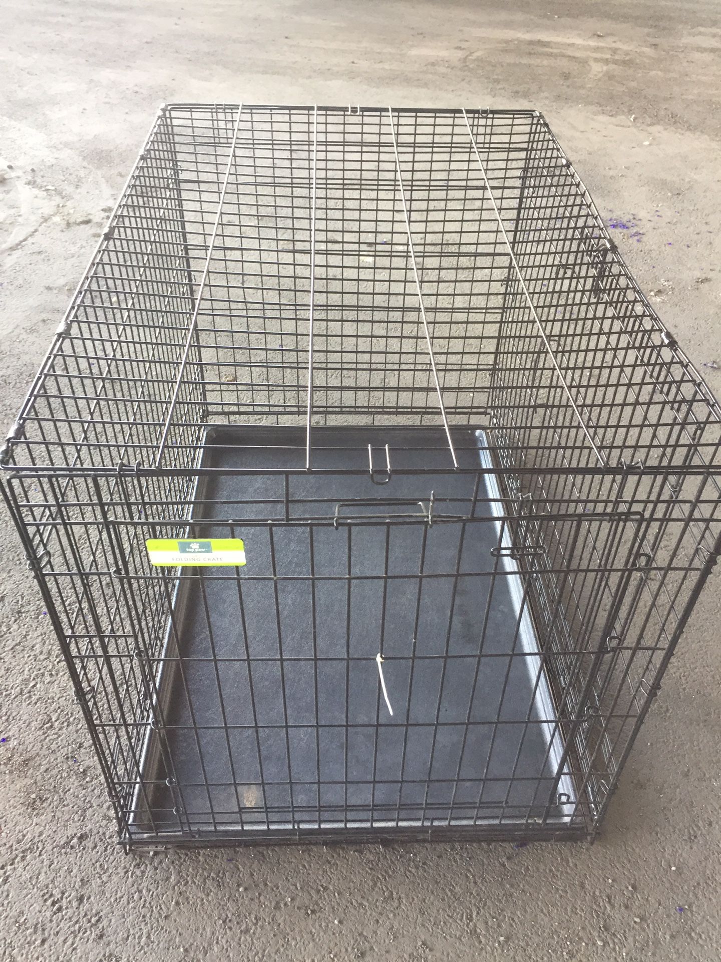 LARGE DOG CAGE 42” x 28” DOUBLE DOOR