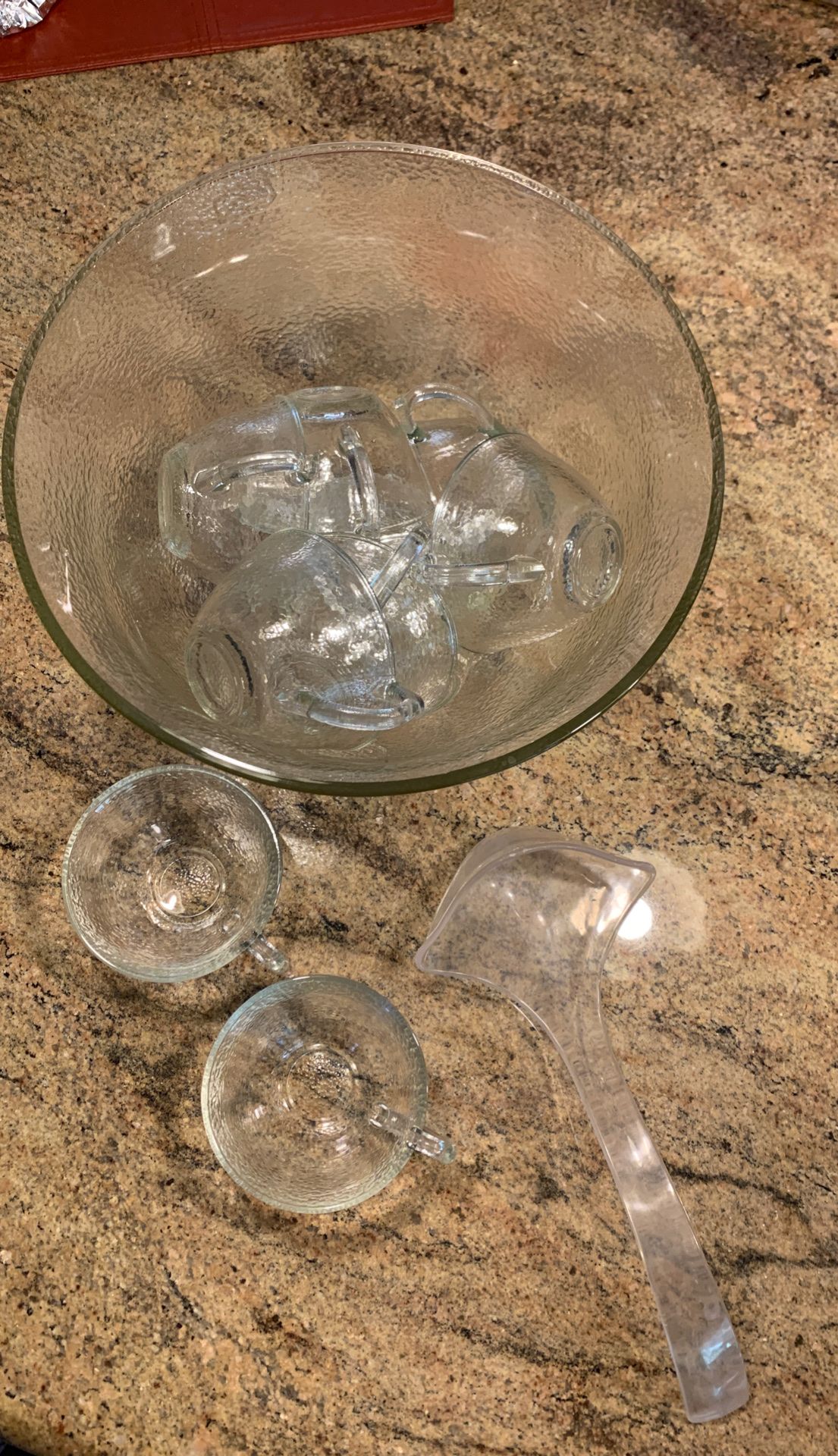 Glass Punch Bowl Set!