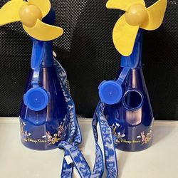 Walt Disney World Water Spray Bottles With Fan