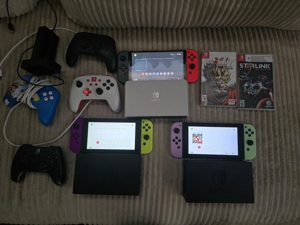 Nintendo Switch And Oled Switch Bundle