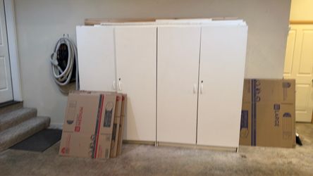 White Two-Door Storage Cabinet