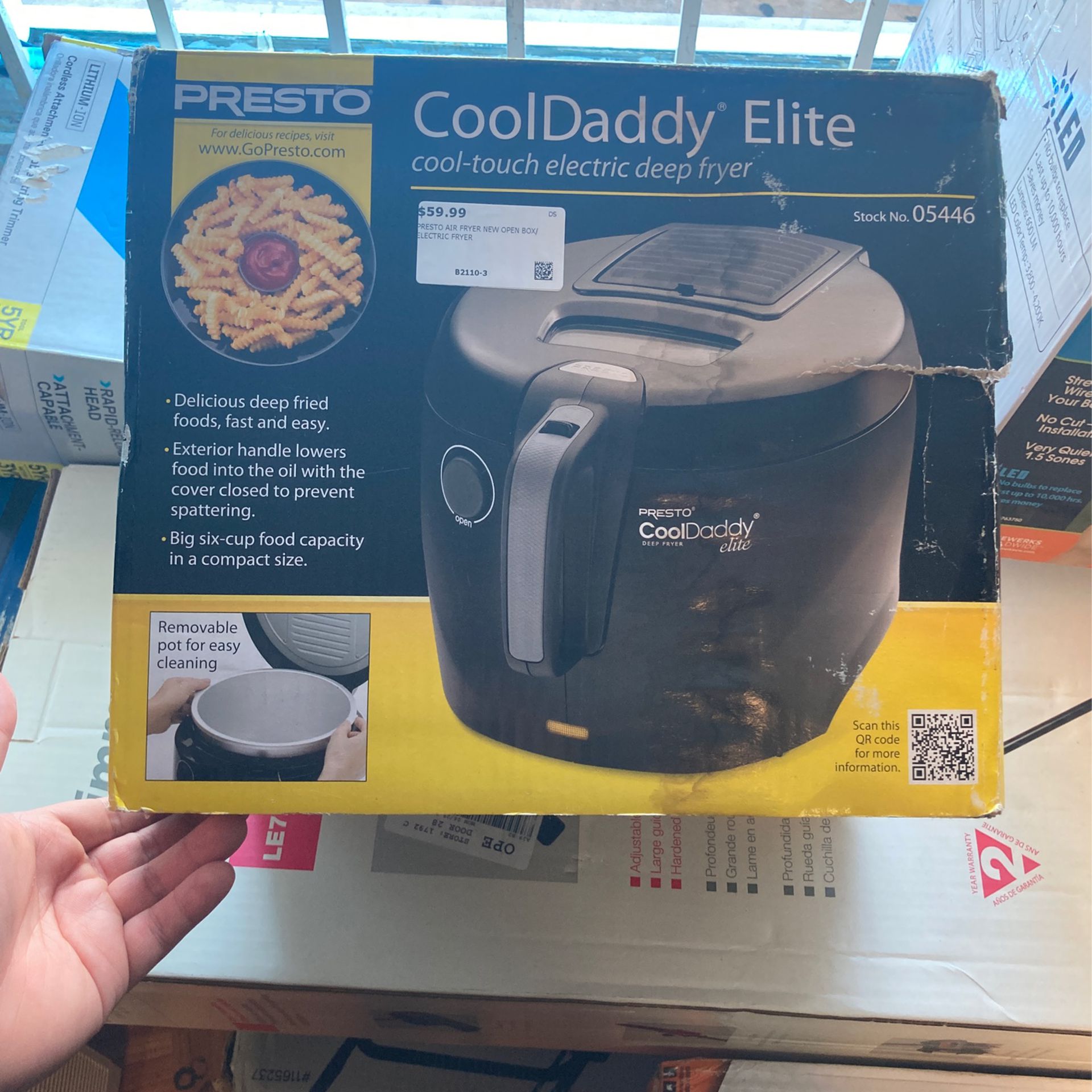 Presto Cool Daddy Cool Touch Electric Deep Fryer