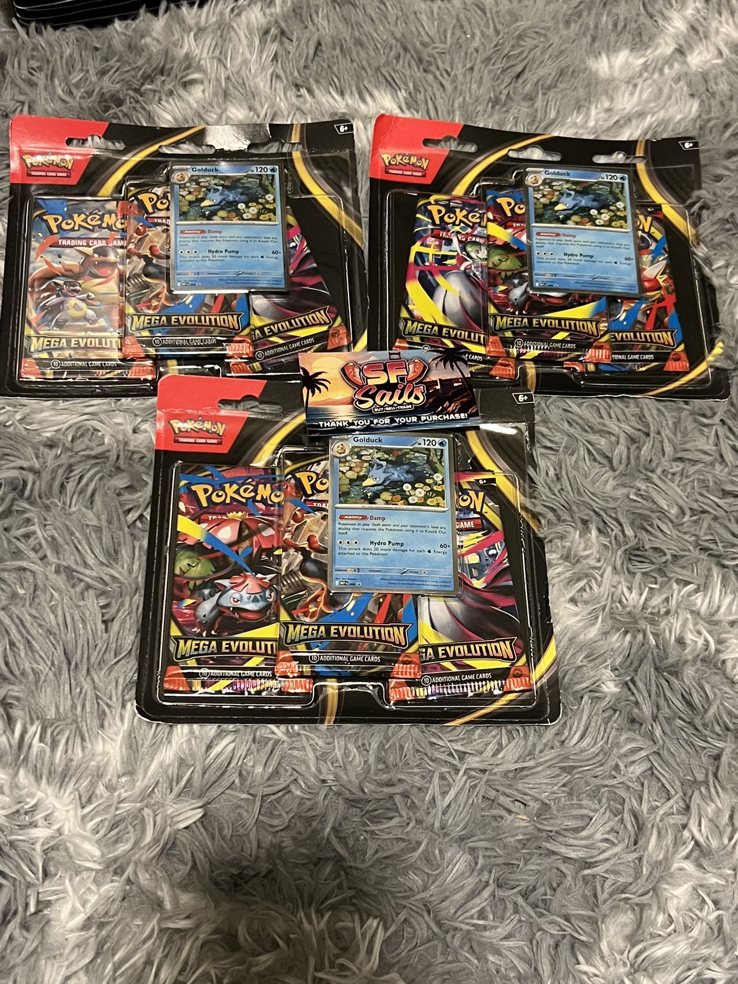 Mega evolution 3-pack blister