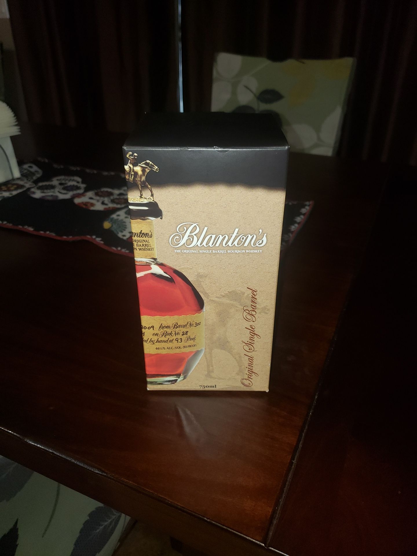"Empty" Bottles of Blanton's Whiskey.