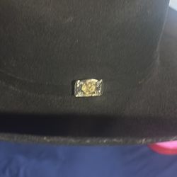 Felt cowboy hat black