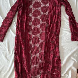 Womens Lace Shall And Cardigan Size Medium 